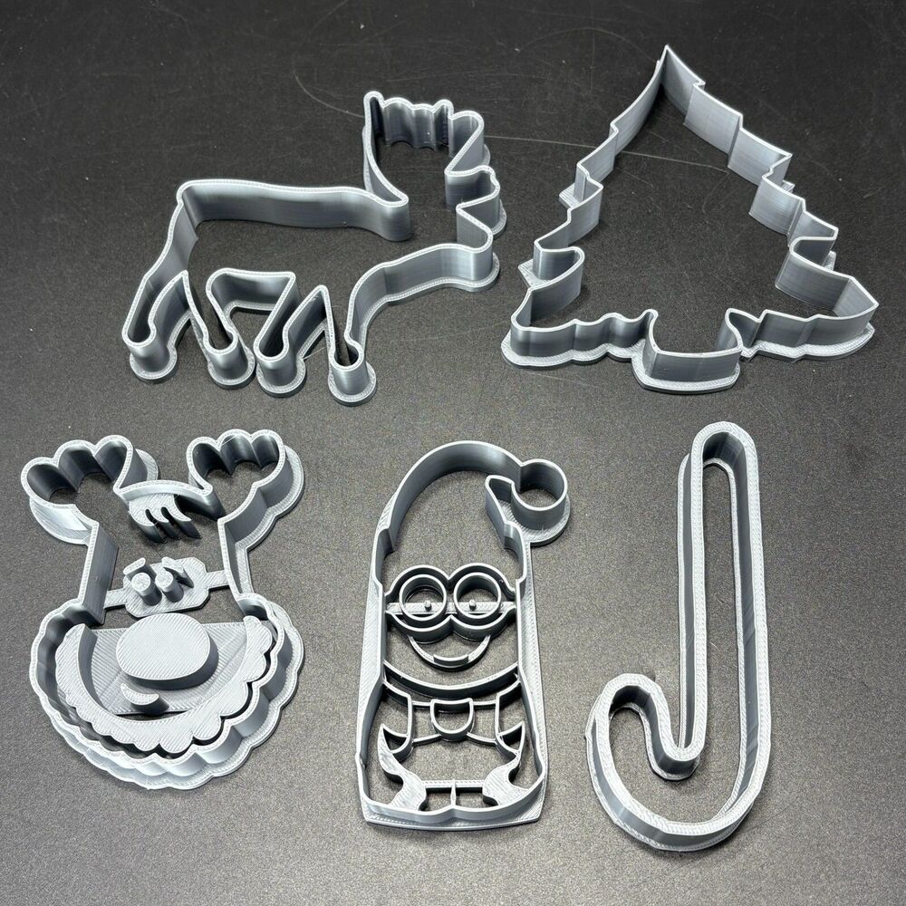 Christmas 3D-Printed Cookie Cutters! Unique designs to elevate your baking
